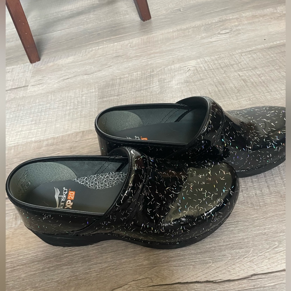 Dansko glitter clogs - barely worn